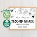 First Day of First Grade Printable 1st Day of 1st Grade Sign Boy First ...