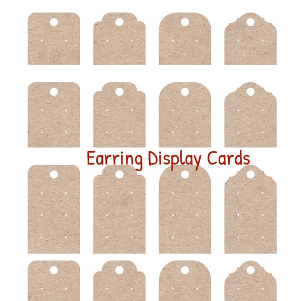 Earrings Display Cards,Earring Cards svg,Cricut,Glowforge svg,Earring card Cut Files,Earring Holder Templates,Earring Tag Svg,Packaging