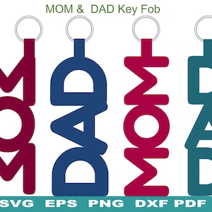 Download Mom Keychain Svg Dxf Mother S Day Gift Key Fob Etsy