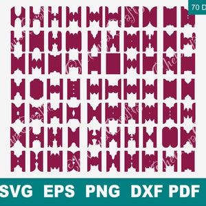 Double folder tabs SVG,,Journal Tabs Template,File Page tabs digital files,binder dividers,Planner dividers,instant download,Tab Dividers