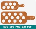 Shots serving paddle template svg, woodworking project plan digital file, instant download, commercial use, cut files for cricut, glowforge