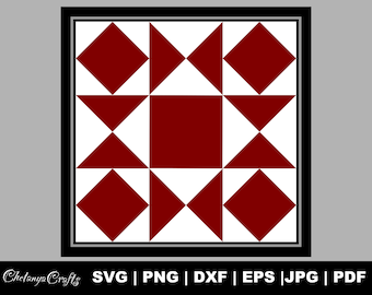 Quilt Blocks | SVG | Cut File | Printable JPG | PNG | Sewing Design | Geometric Pattern pdf | Cricut File | Digital Download