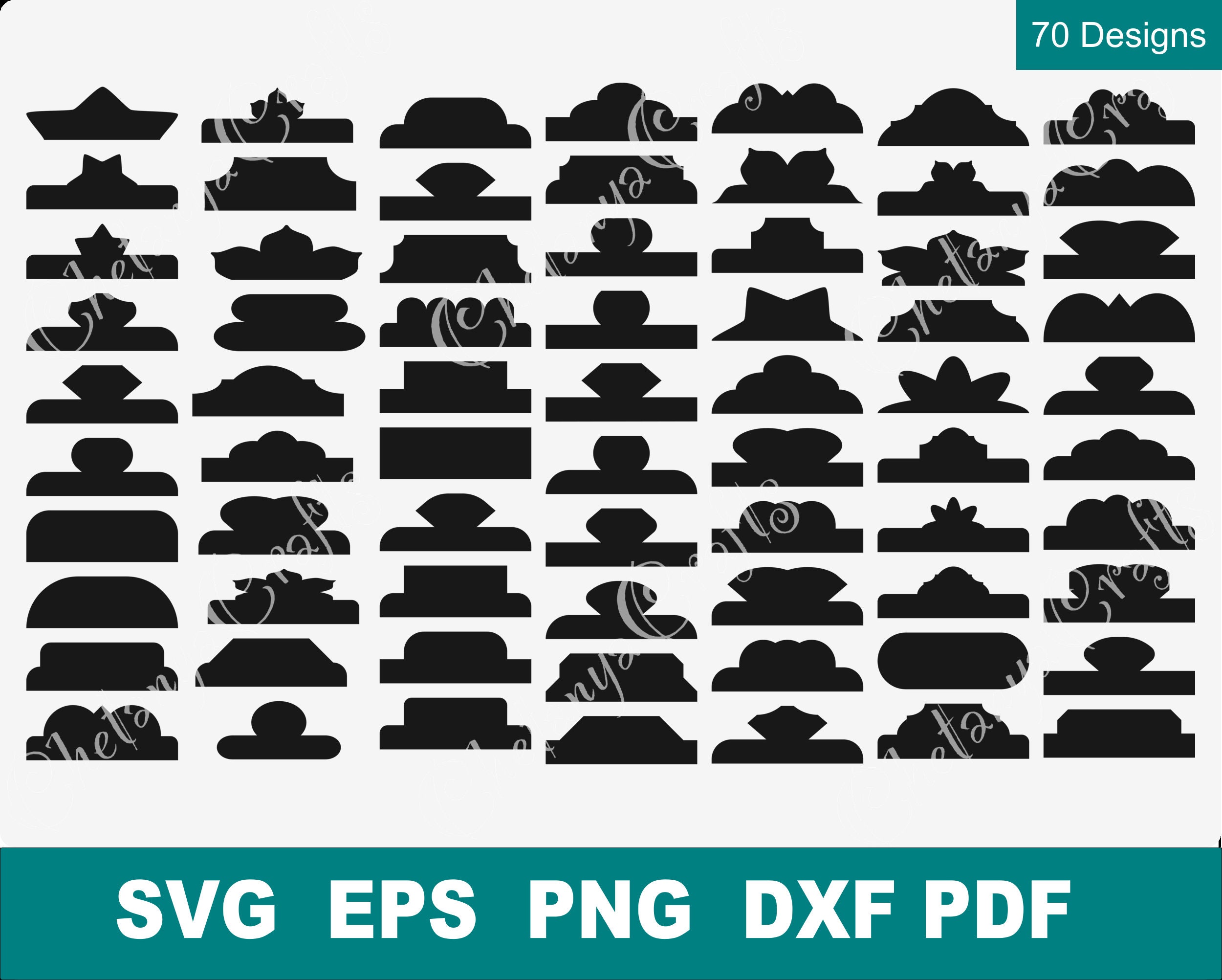 Tab Dividersjournal Tabs Templatesingle Folder Tabs SVG Etsy