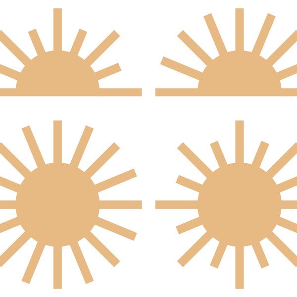 Boho Sun SVG,Sun Nursery SVG,Sunshine Clipart,Sun Wall Art,Sun Laser Cut File,Sunshine SVG, Cutting Machine files