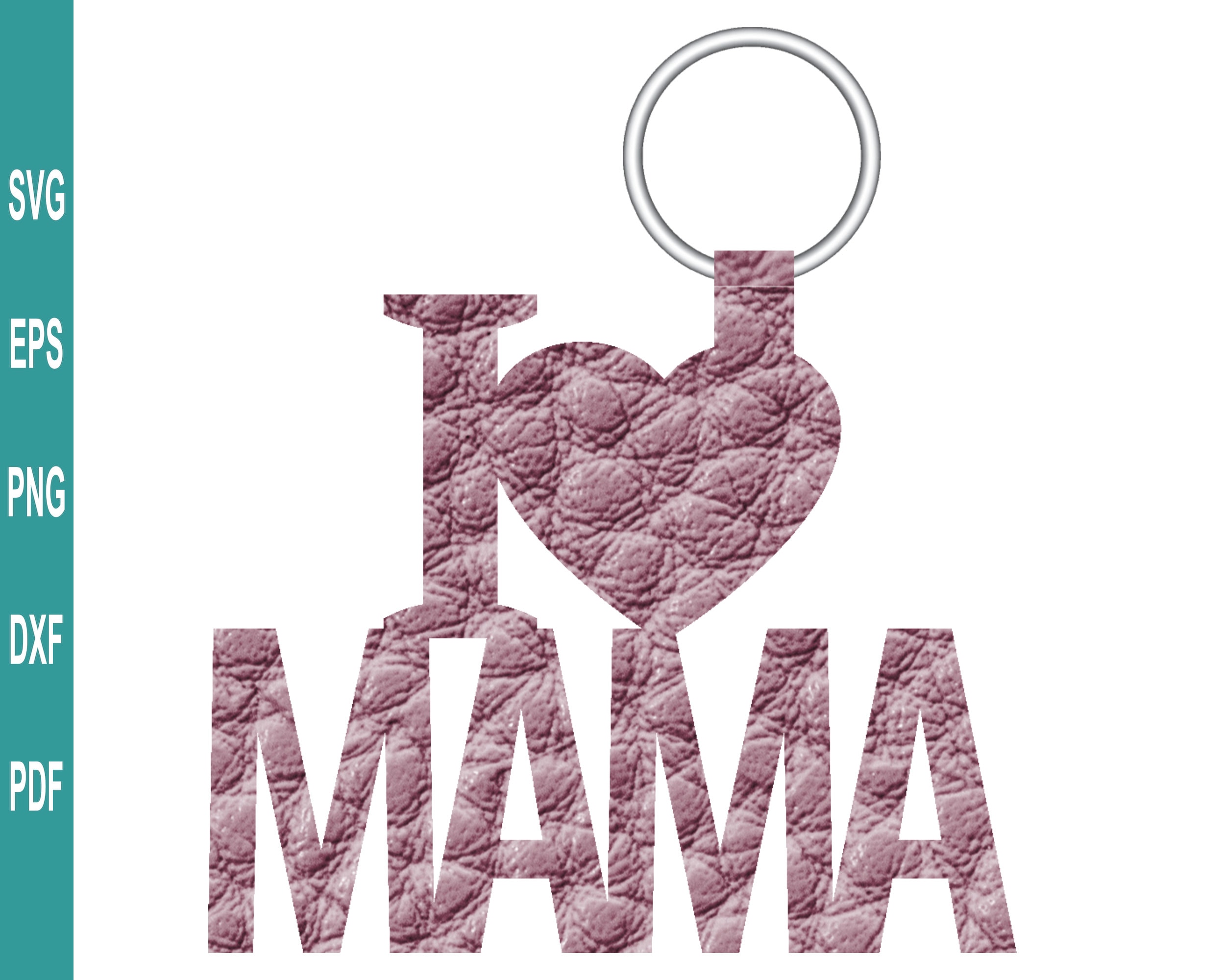 Mom and Dad Key Fob SVG Mama Keychain Template Papa Keychain - Etsy
