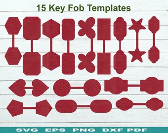 Key Fob SVG,Keychain Bag Tag Fob Template,Faux Leather Fob,Key Ring Cricut SVG Cut File,Key holder Template,Purse Fob