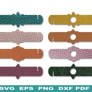 Kunstleder Serviettenring Vorlage, Filz Serviettenring Svg Muster, Serviettenhalter SVG, Kunstleder Handwerk, keine Nähen Dateien für Cricut geschnitten Dateien
