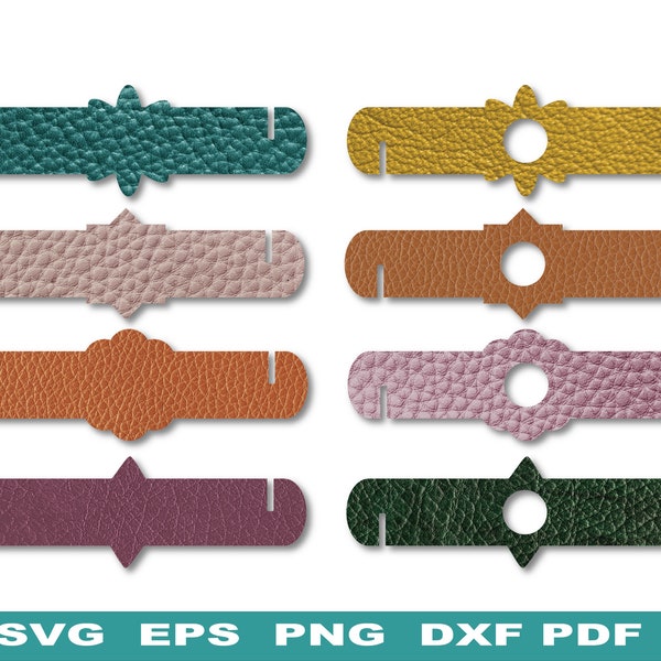 Faux Leather Napkin Ring Template, Felt Napkin ring svg pattern, Napkin Holder SVG, Faux Leather Crafts , No Sew files for Cricut Cut Files