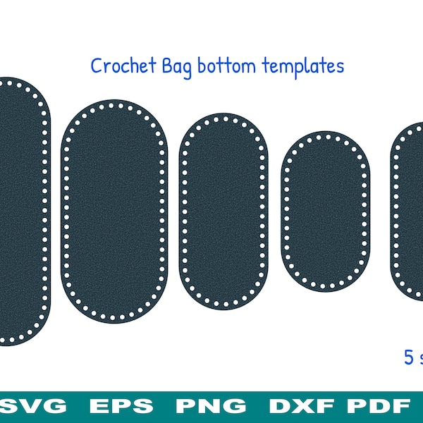 Oval Bottom for Knitted Bag SVG,leather Bag Accessories Handmade Bottom, DIY Crochet Bag Bottom, Bag Parts Accessory, Cricut cut files