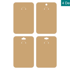 Tarjeta de visualización de llavero Svg, plantilla de tarjeta de visualización de llavero, embalaje de llavero, etiqueta de llavero svg, embalaje de joyería svg, 3,75" x 5,75"