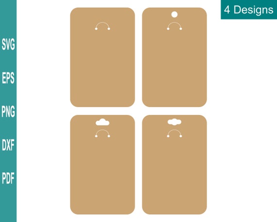 Double Keychain Display Card SVG, Keychain Packaging, Keychain Svg