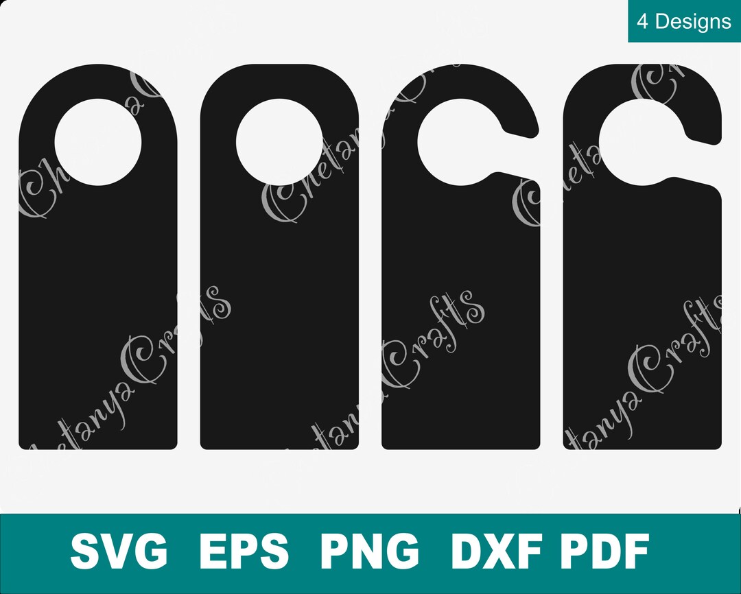 Door Hanger SVG, Door Tag Template, Do Not Disturb Sign for Hotel Door