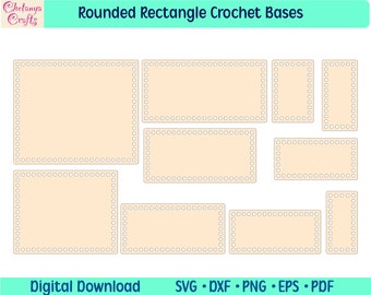 Rounded Rectangle Wooden Basket Bases,Bottoms for Crochet Baskets,Narrow Rounded Rectangle Bases,Bottoms Bases,Rounded Rectangle Bottom SVG
