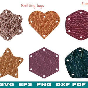 Faux Leather Tags Template,Clothing Labels SVG,Beanie Patches, Tags template for Knitting,Quilting,Sewing,Handmade goods, Garments
