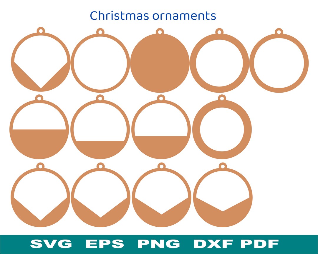 Ornament Svg,shiplap Ornament Laser Cut File,round Ornament Craft,blank