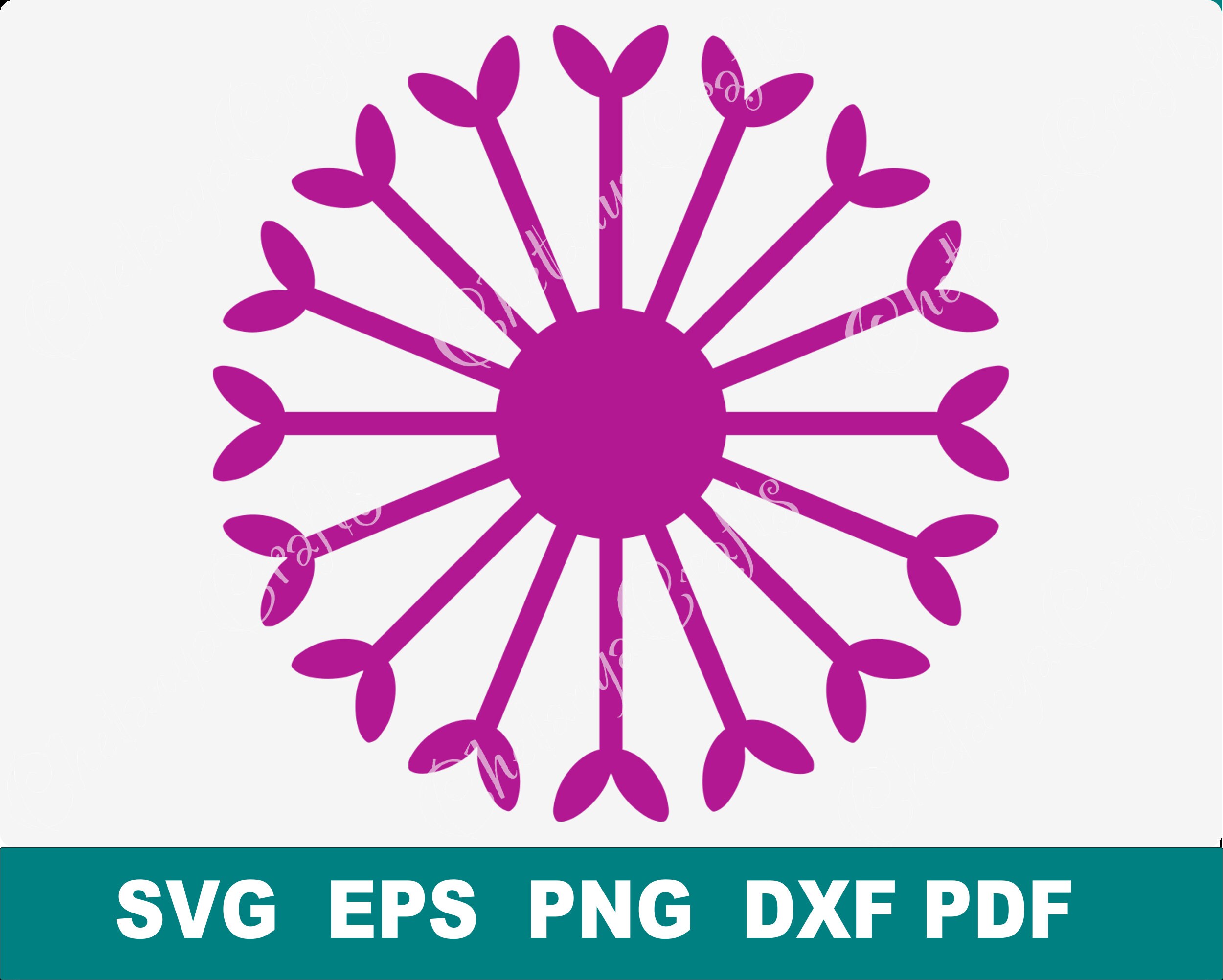 Paper Flower Centers SVG, Paper Flower Centres Template, Flower Center ...