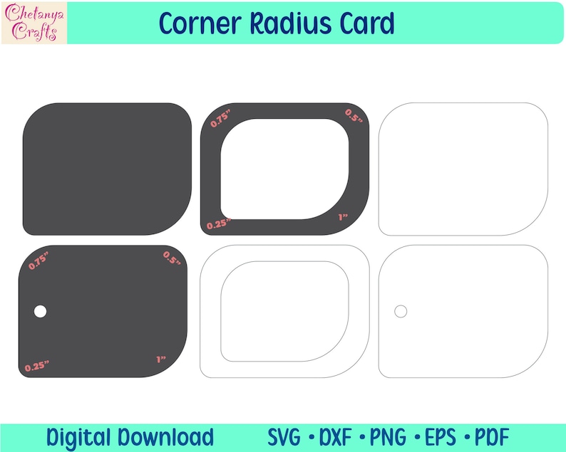 Corner Card,rounded Corner Template,corner Radius Template,corner ...