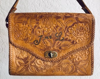 Vintage Tooled Leather Purse