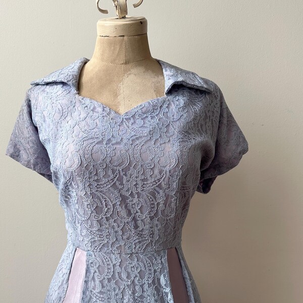 1940s Lace Dress - Etsy