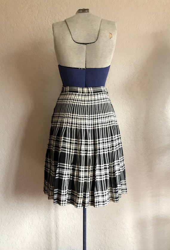 Vintage 1940s Plaid Skirt - image 7