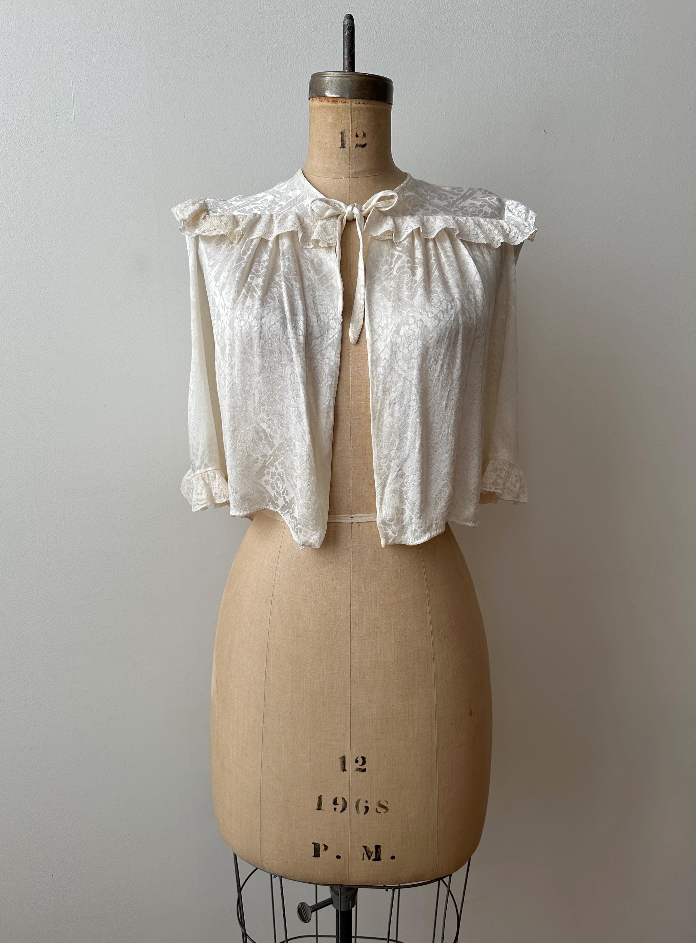 Satin Silk Antique Bed Jacket - Etsy
