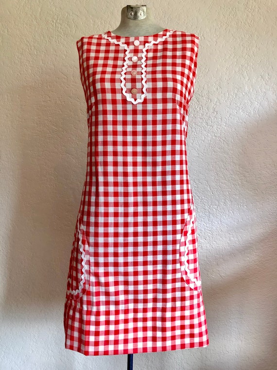 Vintage Gingham Day Dress