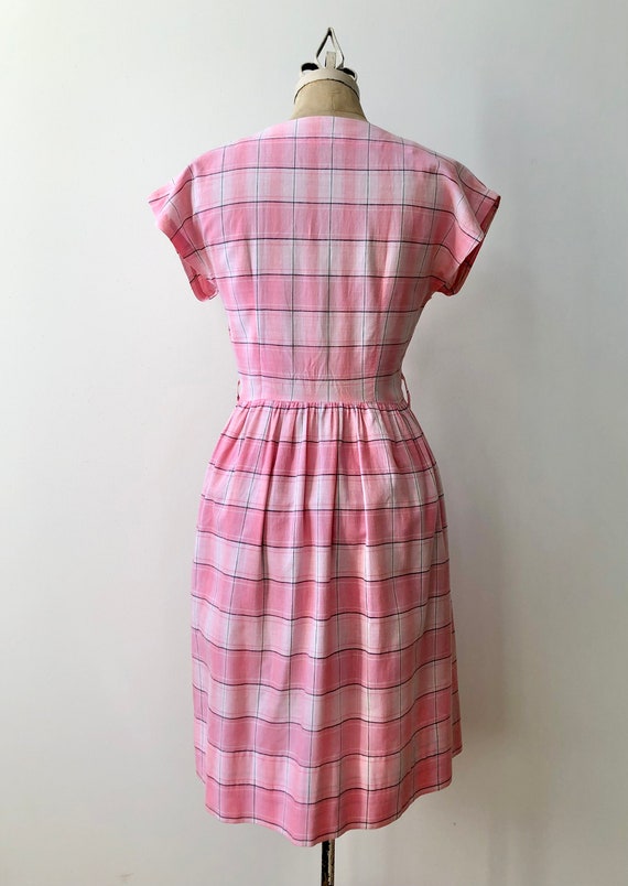 Vintage 1940s Cotton Feedsack Dress - image 4