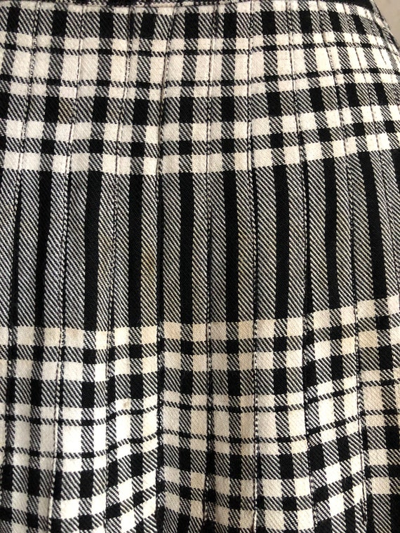 Vintage 1940s Plaid Skirt - image 4