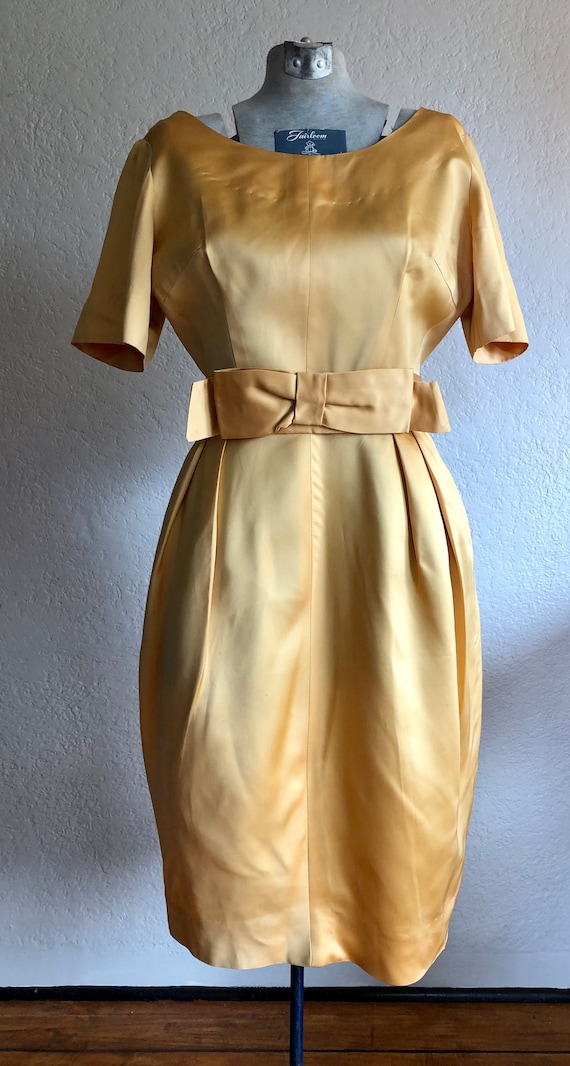 Vintage Satin Cocktail Dress