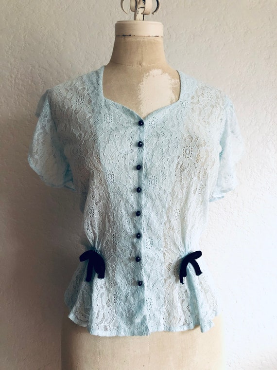 Vintage 1940s Lace Blouse