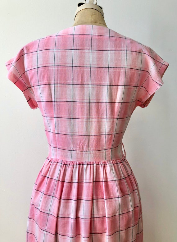 Vintage 1940s Cotton Feedsack Dress - image 5