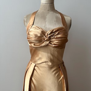 slim fit dress slacks Aleta Strapless Long Sequin Prom Dress 1159 Gold / 00