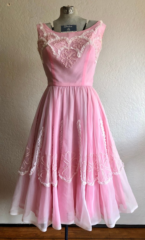 1950’s Pink Cocktail Dress