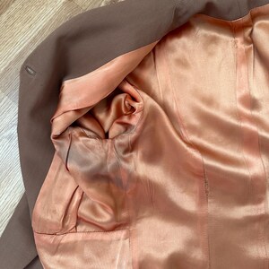 Vintage 1940s Beige Gabardine Suit Jacket | Blazer image 11