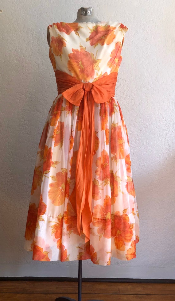 1950’s chiffon dress