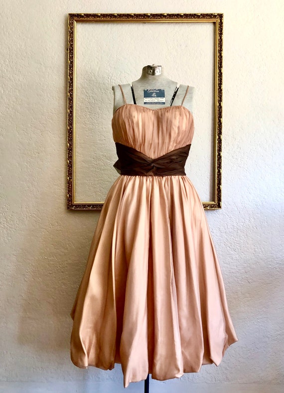 Vintage 1950’s Silk Organza Gown