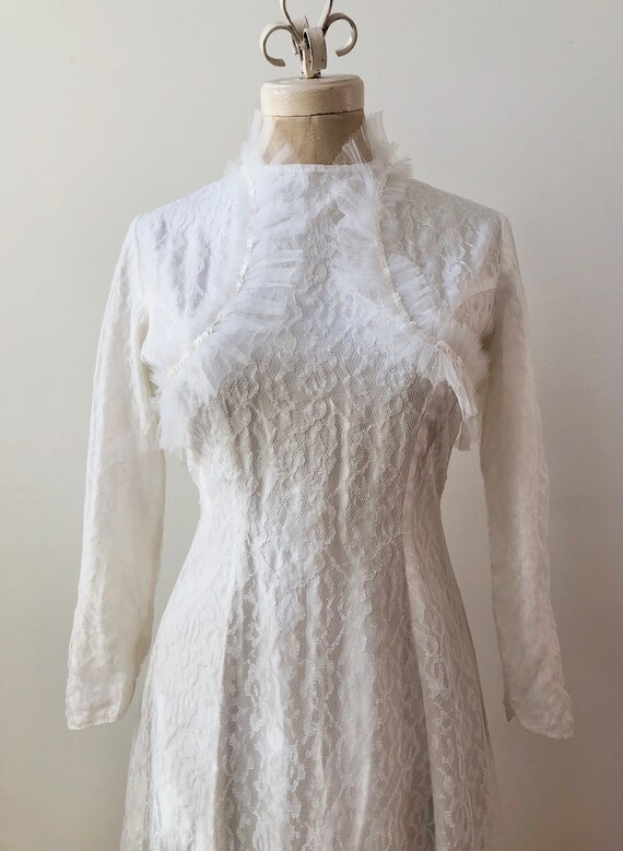 1960s White Lace Maxi Dress - Etsy
