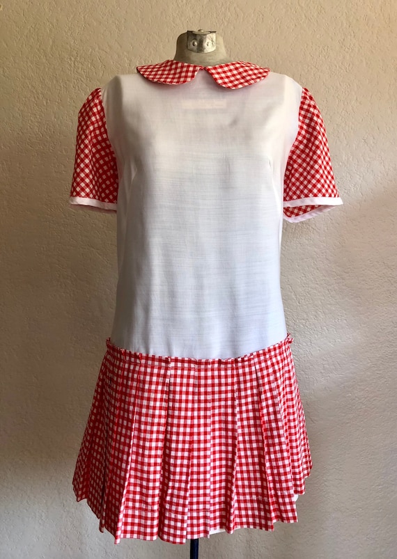 Vintage Gingham Summer Dress