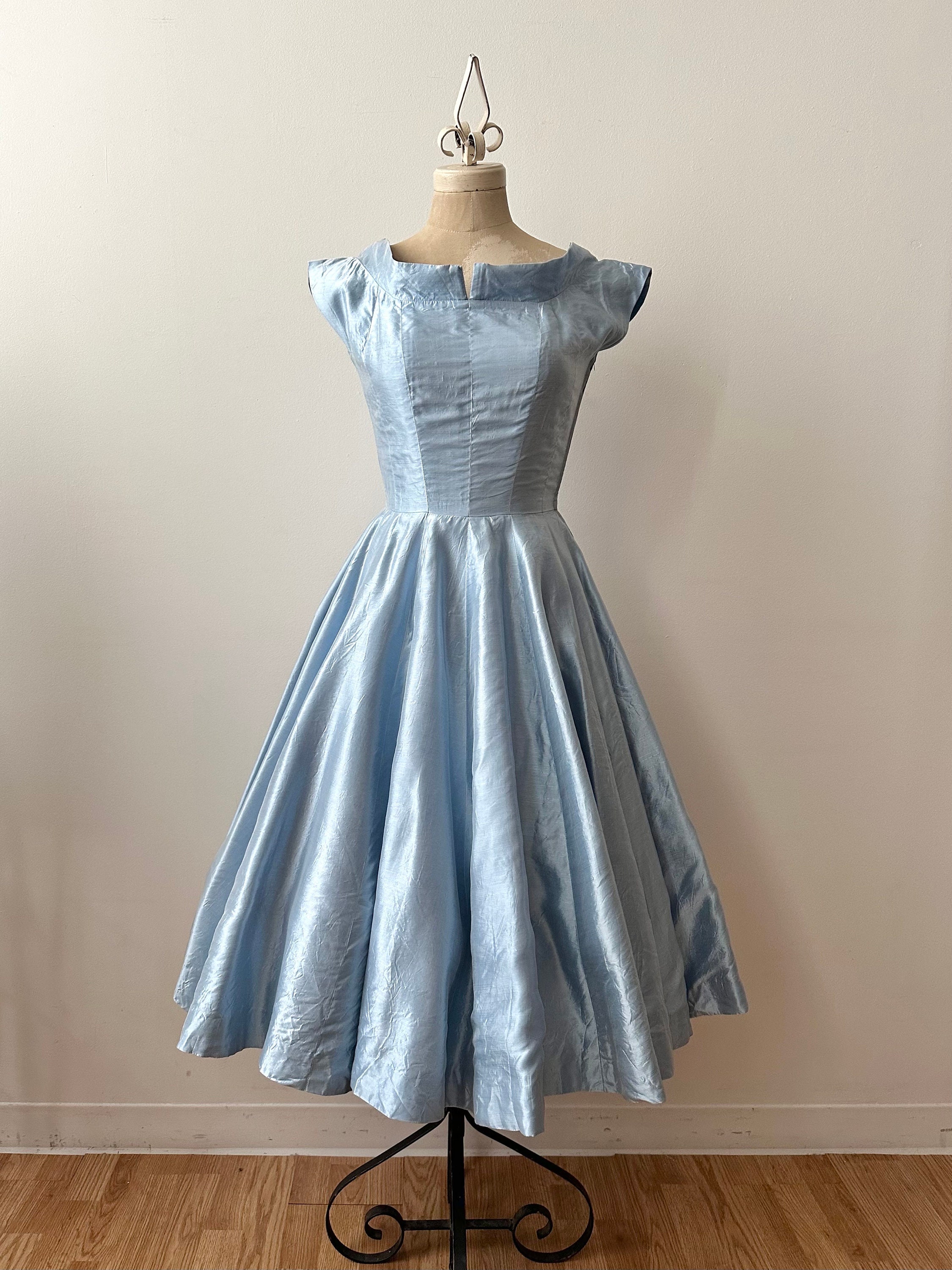 Blue 60s Prom Dress 