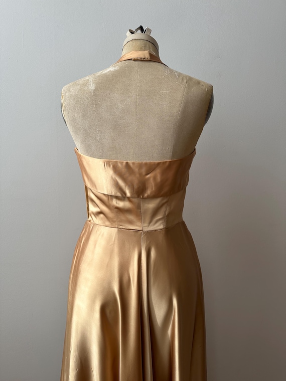 slim fit dress slacks Rose Gold Silky Gathered Dress – Be the Aura