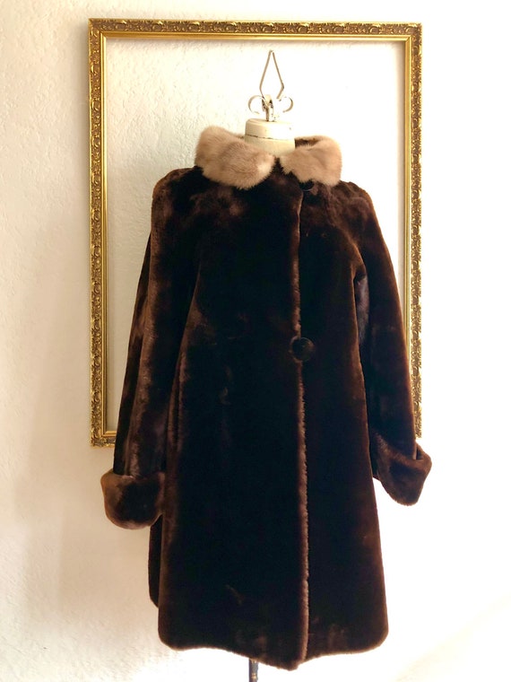 Vintage 1950s Hudson Bay Co Lambswool Coat
