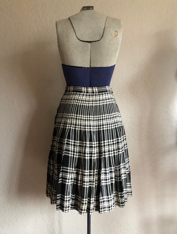 Vintage 1940s Plaid Skirt - image 6