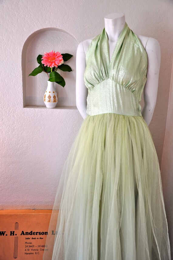 Vintage 1950's halter dress