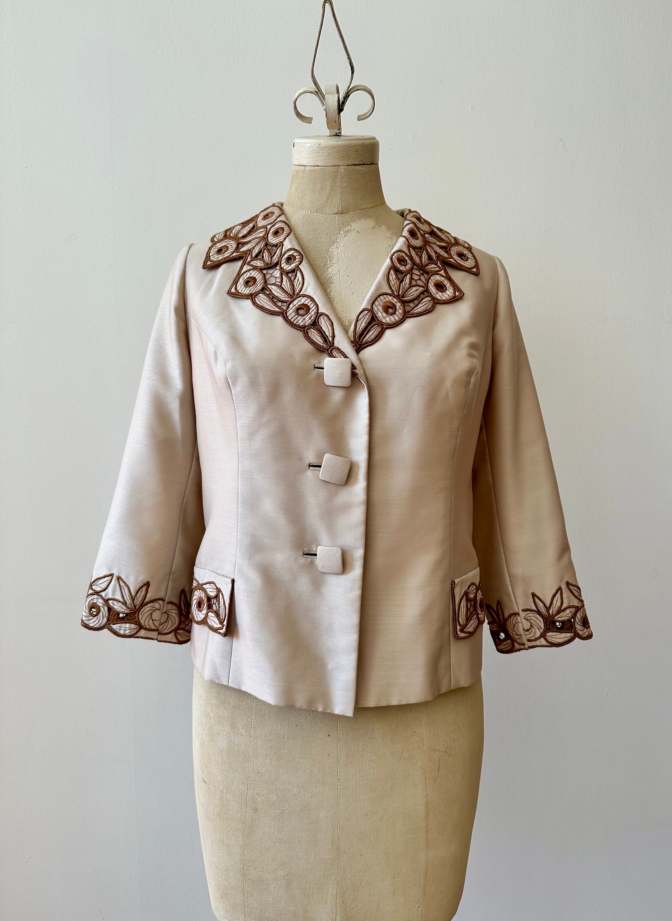 Vintage 1960s Embroidered Lightweight Jacket - Etsy