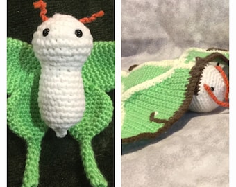 PATTERNS Only Lot de grandes et mini poupées Amigurumi Lunar Moth, Original, Crochet