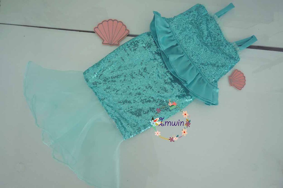 Mermaid Outfit Girl Mermaid Outfit Mermaid Birthday Outfit Etsy