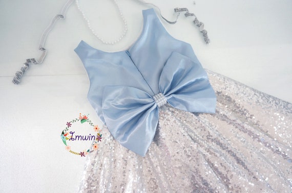 dusty blue occasion dress