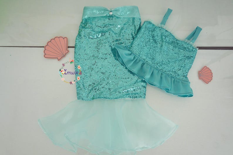 Mermaid outfit Girl mermaid outfit Mermaid birthday outfit Etsy