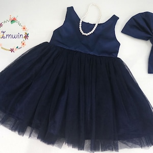 Baby girl navy occasion dress deals