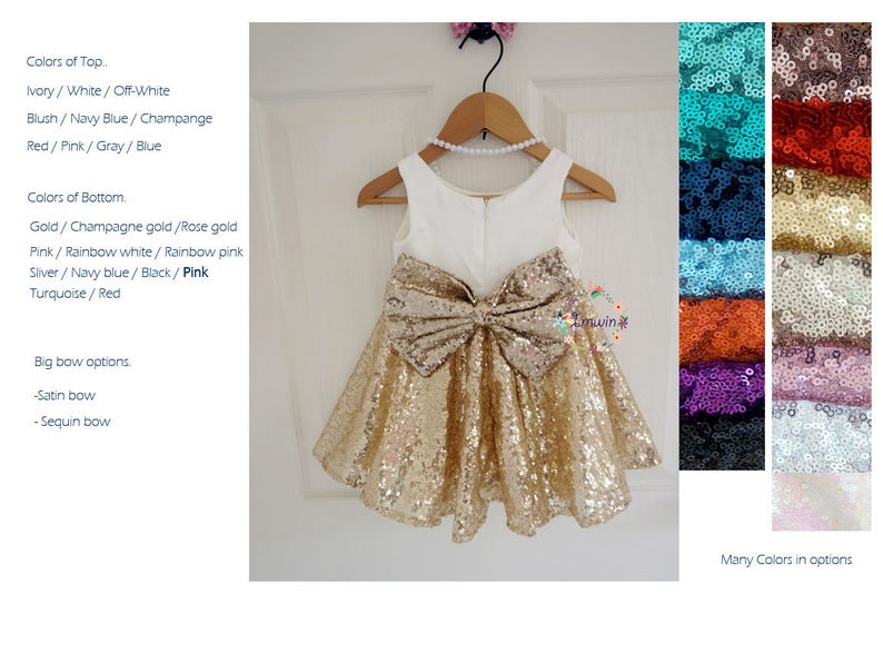 Gold Flower Girl Dress Toddler Girl Dress Girls Party Dress Etsy